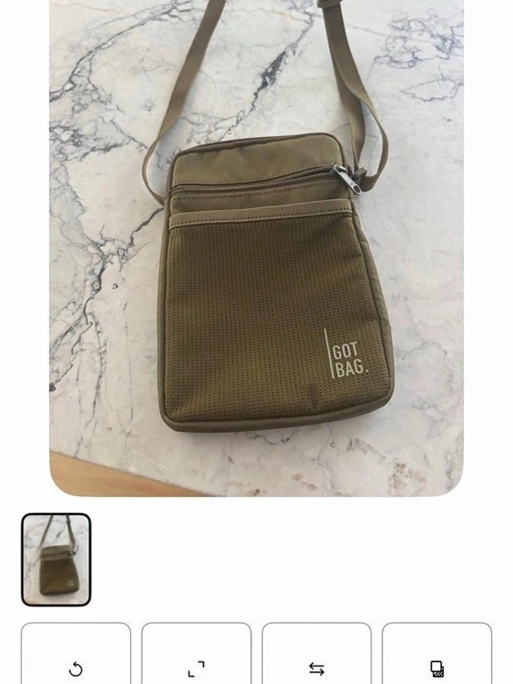 GOT BAG Crossbody Bag Olive Green & Brown